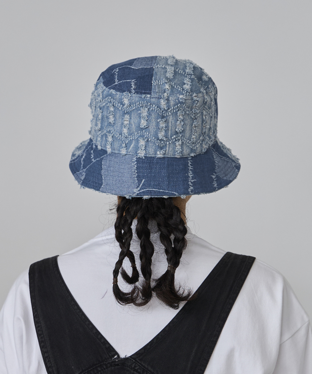 DENIM MASHUP BUCKET | M(07) MEDIUM BLUE (71) | BUCKET | ハット