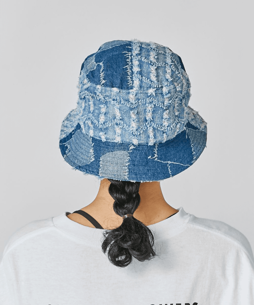 DENIM MASHUP BUCKET | M(07) MEDIUM BLUE (71) | BUCKET | ハット