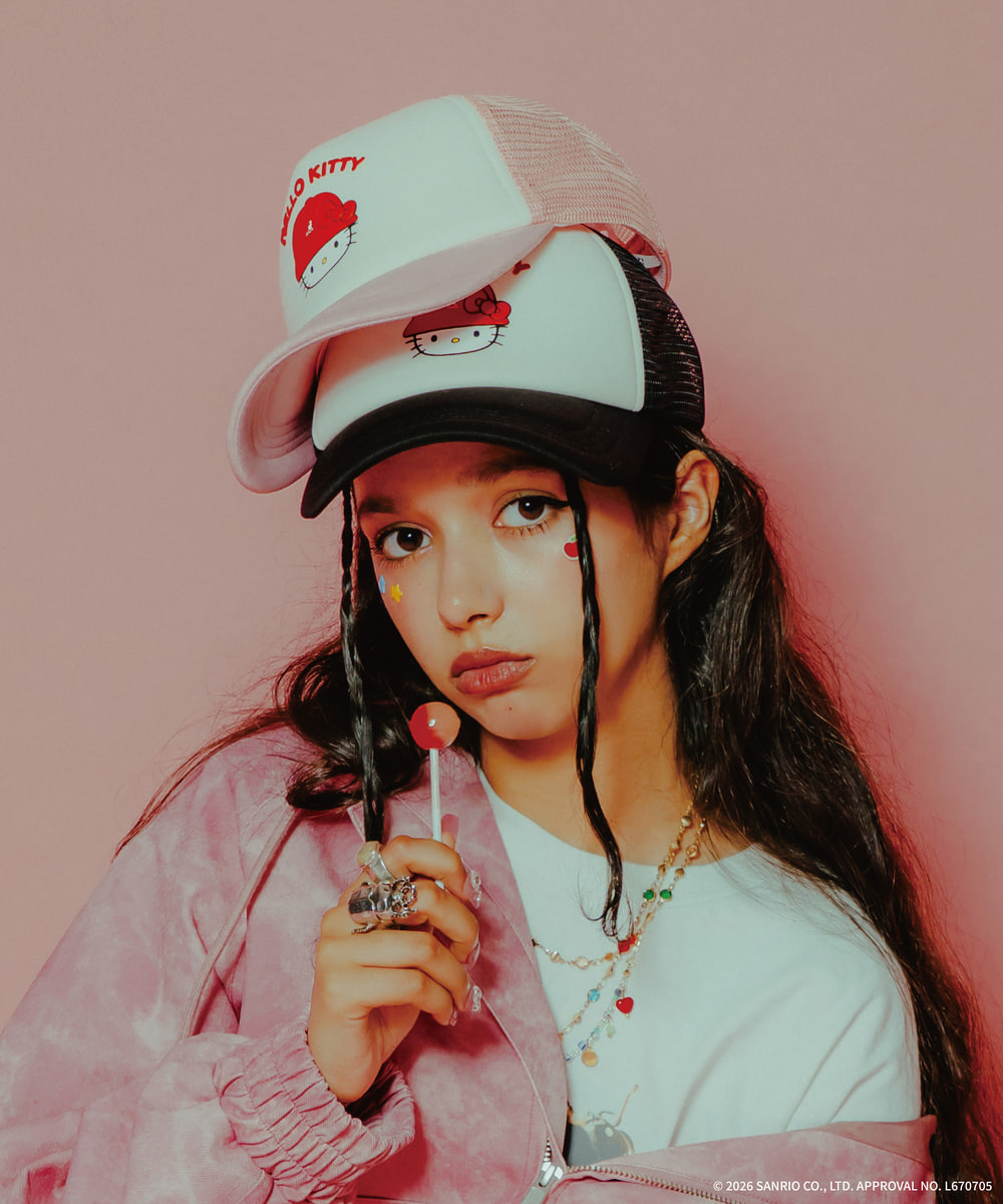 HELLO KITTY TRUCKER MESH CAP